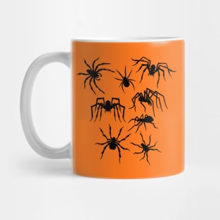 Spider Silhouettes Pattern Mug